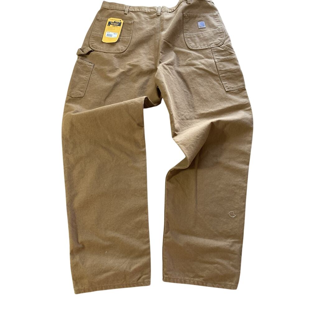 Carhartt Loose Fit Washed Duck Utility Work Pant Sz 44x36‎ New Brown BN0011-M